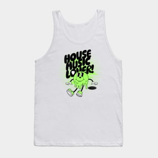 HOUSE MUSIC  - Lover Melting Mascot (green/black) Tank Top